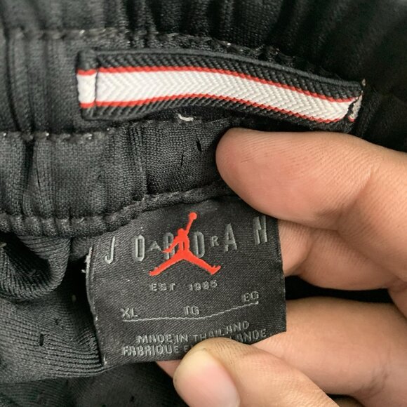 Jordan Dri-Fit Diamond Shorts Men's Size XL Black White DH9075 Workout Gym 6” - Picture 7 of 11